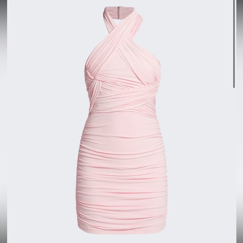 Alexander Wang Blush Halter Mini Dress